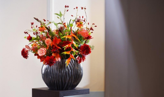 Sfeerdecoratie rode kleuren Ten Brinke