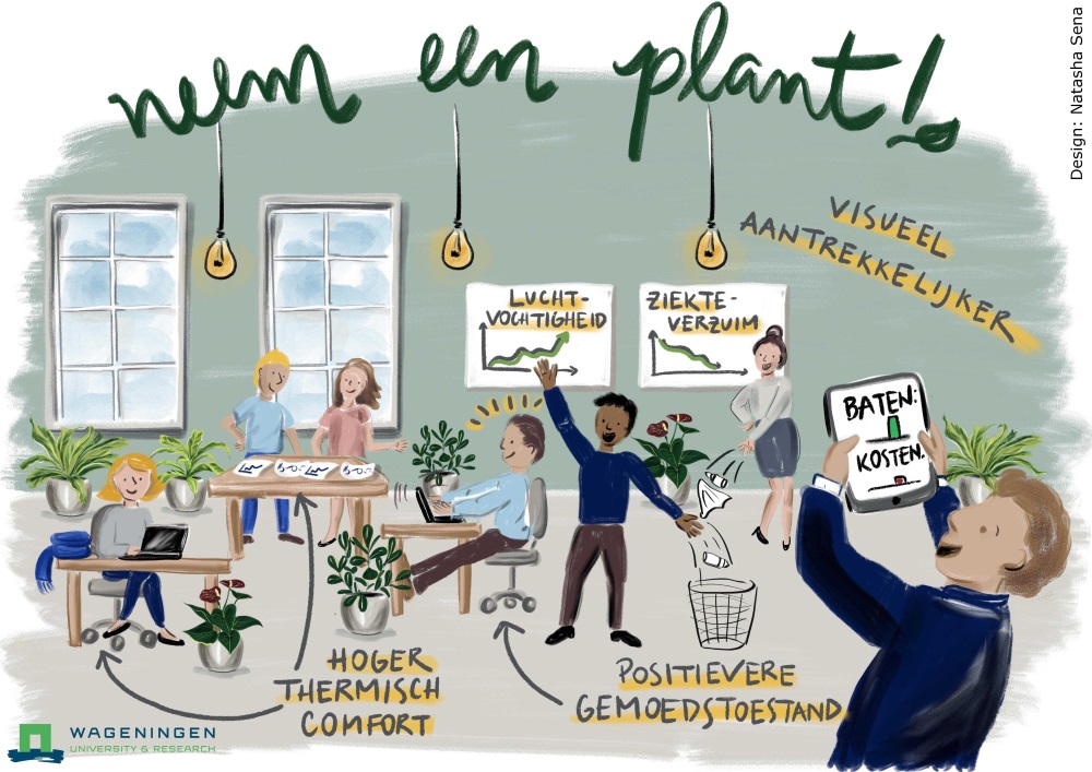 Planten op kantoor voordelen