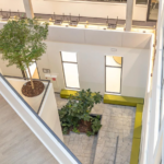 Beplanting in het gebouw van Academie Tien in Utrecht