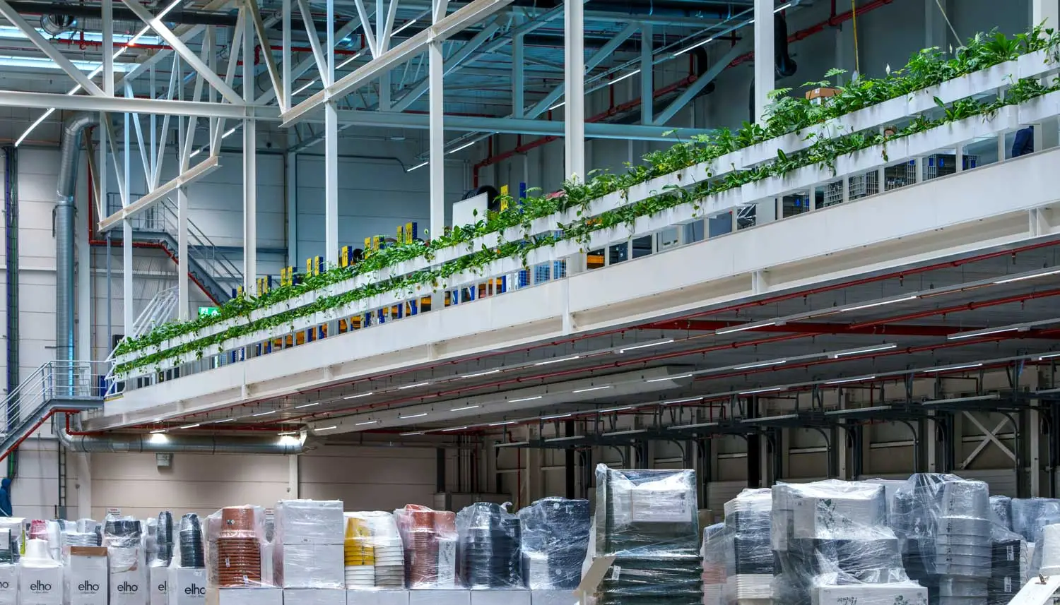 De toekomst van duurzame warehouses: Elho’s beplantingsplan in beeld