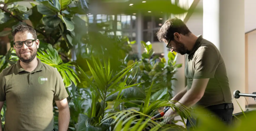Jelle onderhoudsmedewerker bij Ten Brinke Interieurbeplanting