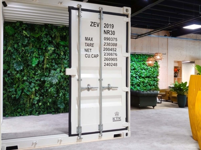 Zijde plantenwand