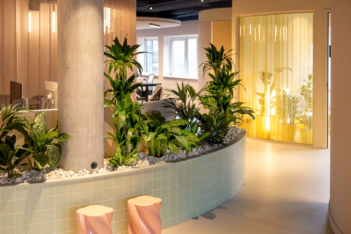 Nerds & Company | Groen als krachtig onderdeel van het interieurontwerp