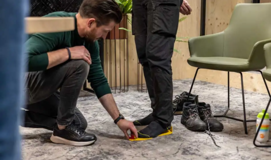 Voetmaat uitmeten veiligheidschoenen